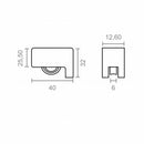 Battistrada EDM Inasa 163 rd09 Nylon 40 x 33,5 mm (2 Unità)-2