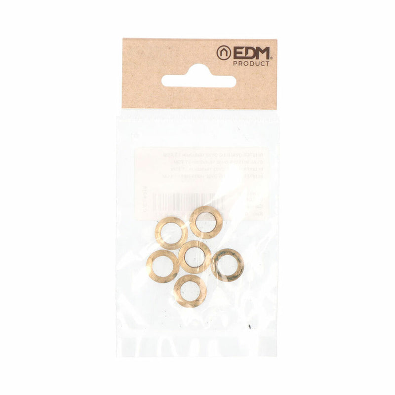 Rondelle EDM OV02 Ovale Cerniere Ottone Ø 14 mm 14 x 9 x 2 mm-2