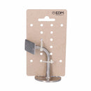 Supporto per Ringhiera EDM nichel Mat 3 viti Argentato Acciaio-1