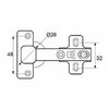 Cerniera EDM BC01 Metallo 26 mm-1