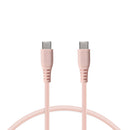 Cavo di Dati/Ricarica con USB KSIX Rosa 1 m-0