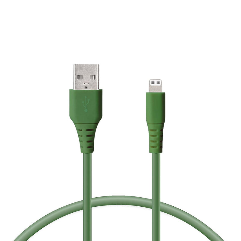 Cavo di Dati/Ricarica con USB KSIX Verde 1 m-0