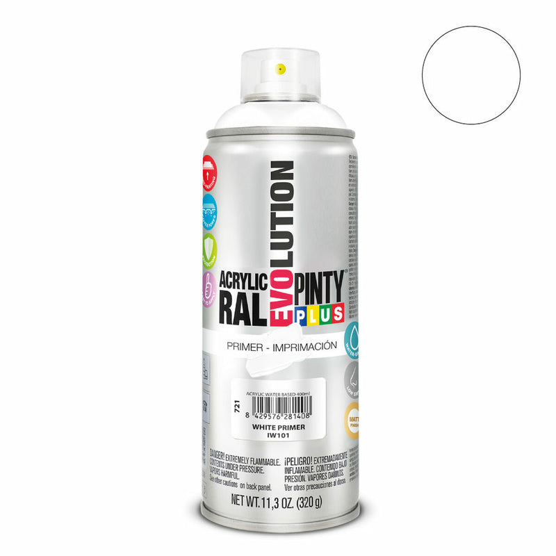 Vernice spray Pintyplus Evolution IW101 320 ml Stampa Base d'acqua Bianco-1