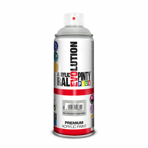 Vernice spray Pintyplus Evolution RAL 7035 Grigio chiaro 400 ml Mat-0