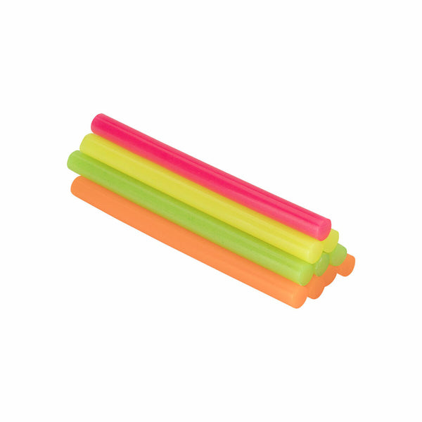 Stick di colla a caldo Salki 430106 Multicolore Decorazione Fluoro Ø 8 x 95 mm 105 g (22 Unità)-0