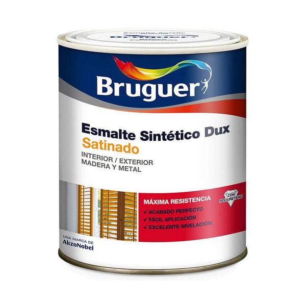 Smalto sintetico Bruguer Dux Nero Raso 750 ml-0