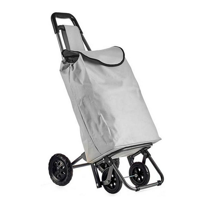 Carrello Grigio chiaro Metallo Stoffa Plastica (22 x 98 x 38 cm)-0