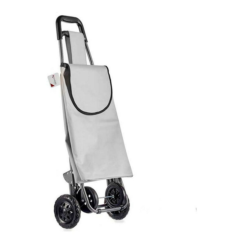 Carrello Grigio chiaro Metallo Stoffa Plastica (22 x 98 x 38 cm)-1
