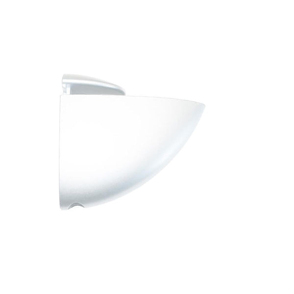 Staffe e supporti per mensole Micel SP04 Bianco Zamak 75 x 65 mm (2 Unità)-0