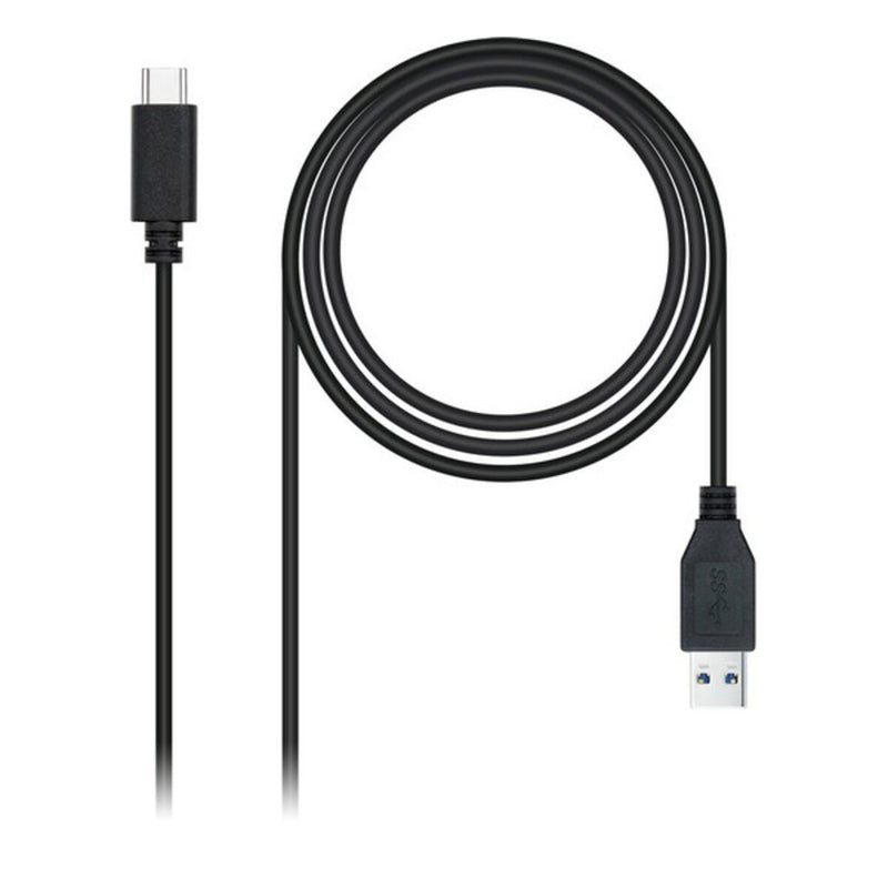 Cavo USB  con Mini USB NANOCABLE 10.01.4000 (0,5M) Nero-0