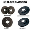 Dischi Freno Black Diamond KBD1863CD Posteriore Solido Perforazione-2