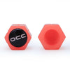 Set di tappi OCC Motorsport OCCLEV001 4 Unità Fluorescente Rosso-5