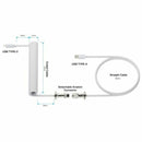 Cavo USB A con USB-C Newskill Bianco-1