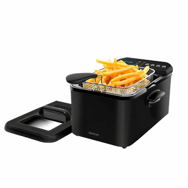 Friggitrice Cecotec Cleanfry Luxury 3000 Black 2400 W 3,2 L Nero-0