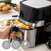 Friggitrice ad Aria InnovaGoods Fryinn View 6500 Nero 1700 W 6,5 L Acciaio inossidabile-13