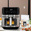 Friggitrice ad Aria InnovaGoods Fryinn View 6500 Nero 1700 W 6,5 L Acciaio inossidabile-11