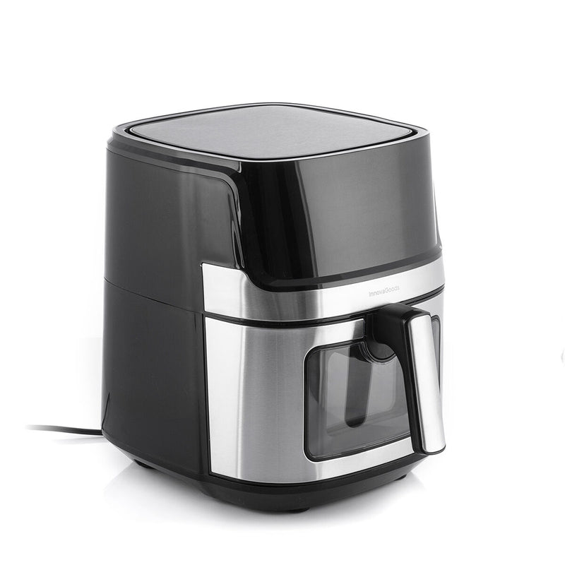 Friggitrice ad Aria InnovaGoods Fryinn View 6500 Nero 1700 W 6,5 L Acciaio inossidabile-3