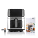 Friggitrice ad Aria InnovaGoods Fryinn View 6500 Nero 1700 W 6,5 L Acciaio inossidabile-2