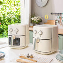 Friggitrice ad Aria InnovaGoods Vynner Pro 6500 Crema 1700 W 6,5 L Acciaio inossidabile-5