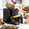 Friggitrice ad Aria con Bilancia InnovaGoods Fryinn Balance 5000 Nero 1500 W 5 L Acciaio inossidabile-11