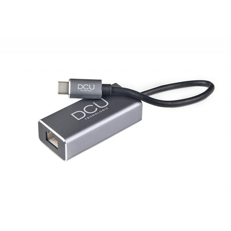 Adattatore USB C con Rete RJ45 DCU 391167 Grigio-0