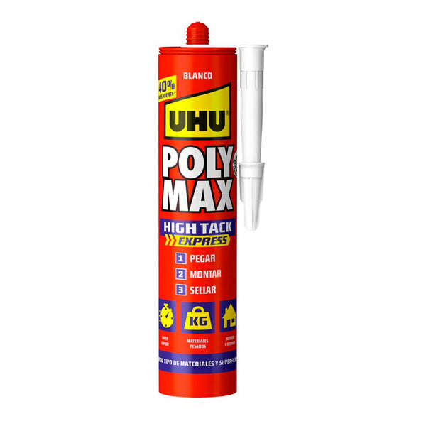 Sigillante/Adesivo UHU 7000131 Poly Max High Tack Express Bianco 440 g-0