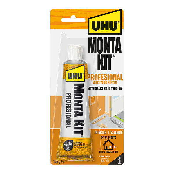 Sigillante/Adesivo UHU 6310658 Montakit Professionale Bianco 125 g-0