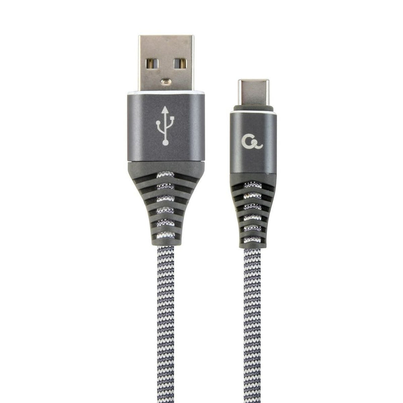 Cavo USB A con USB C GEMBIRD CC-USB2B-AMCM-1M-WB2 Grigio Bianco/Grigio 1,8 m-0