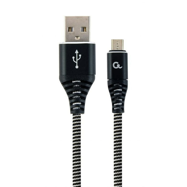 Cavo da USB a micro USB GEMBIRD CC-USB2B-AMMBM-2M-BW Nero 2 m-0