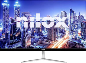 Nilox  Monitor 24 Pollici Full HD, Schermo PC Frameless con Risoluzione 1920x1080 NXM24FHD01