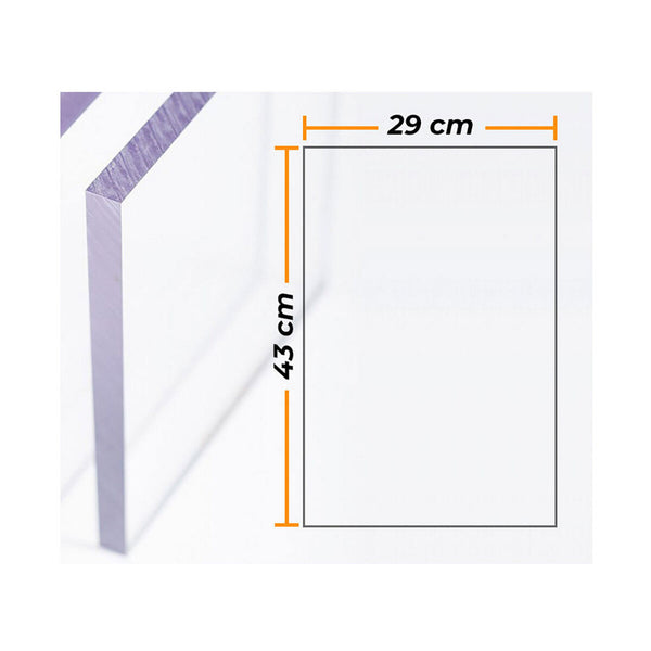 Distintivo Compossar Trasparente Policarbonato 4 mm 29 x 43 cm-0