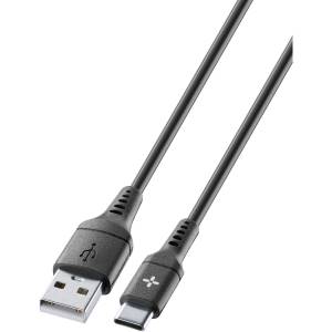 Cellularline Ploos Cavo USB-A a USB-C 1m Nero-0