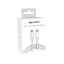 Hikvision Cavo USB-C a USB-C 1M 3A/60W White-0