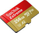 SanDisk Extreme MicroSDXC 256GB C10 UHS-I SDXC 190MB/s + Ad.SD-0