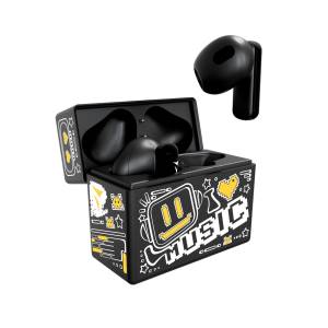 Techmade Earbuds TM-XM191-BKYE Con Pattern Giallo-0