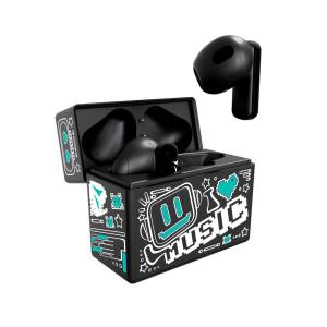 Techmade Earbuds TM-XM191-BKGR Con Pattern Verde-0