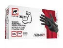 RMove 1Conf. da 50pz Tg.XXL 8.5gr da Lavoro - Guanti Nitrile Nero Senza Polvere Full Grip-0