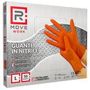RMove Guanti Nitrile Arancione Lavoro SP FG 8.0g 1Cnf/50pz Tg L-0