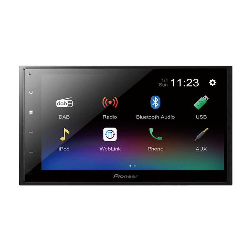 Pioneer DMH-A340DAB Nero 200 W Bluetooth