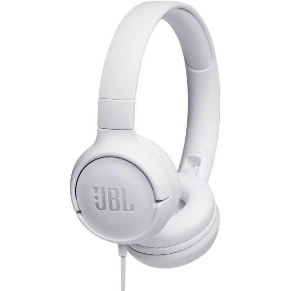 JBL Cuffie Wired Filo Tune 500 T500 +Mic White-0