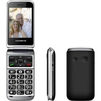 Majestic TLF Sileno 82 SeniorPhone 2.8" Flip Black-0