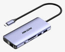 Hiksemi Hub HS-HUB-DS11 11 in 1 Hdmi 4k VGA SD Micro SD Fast Charge-0