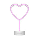 Muitomas Lampada Led Neon Cuore Type-C Rosa-0