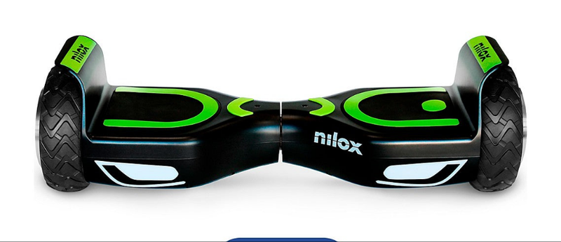 Hoverboard  doc 2 + plus con bluetooth ed audio speakers integrati - verde/nero