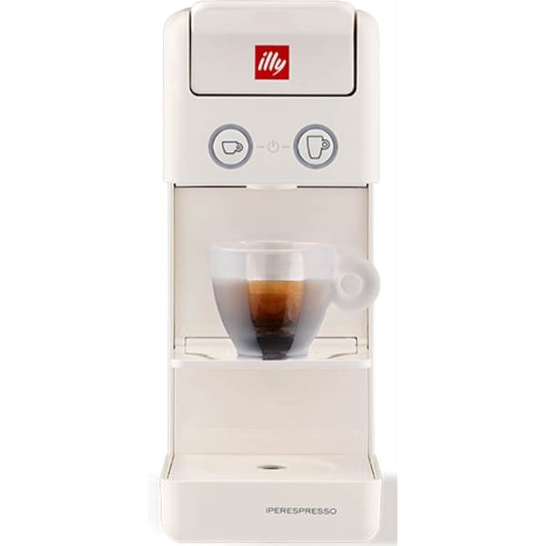 Illy macchina da caffe a capsule iperespresso  Y3.3 14  kit 14 capsule incluse colore bianco