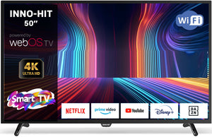 INNO HIT Smart TV 55 Pollici 4K Ultra HD Display LED Sistema Web OS colore Nero  IH55UWB4