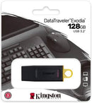 Kingston Pendrive USB-A 3.2 128GB DTX/128GB Nero/Giallo-0