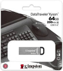 Kingston Pendrive USB-A 3.264GB DTMC3/64GB Micro Metal 3.2-0