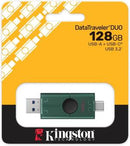 Kingston Pendrive USB-A+USB-C 3.2 128GB DTDEG2/128GB Nero/Verde-0