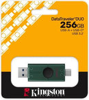Kingston Pendrive USB-A+USB-C 3.2 256GB DTDEG2/256GB Nero/Verde-0